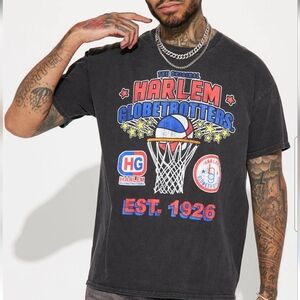 Sale: Mens Gray Washed Graphic T-Shirt - XL